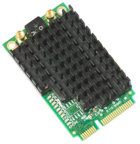 Tarjeta de Red MikroTik R11e-5HacD, 802.11ac de Alta Potencia 500 mW, Formato Mini PCI Express con 2 Conectores MMCX miniatura 1