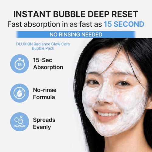 Image of Hyaluronic Acid Bubble Skincare Serum - Micro Bubble Mask Treatment | No Rinse 15 Seconds Korean Skincare, Contains Niacinamide & Hyaluronic Acid