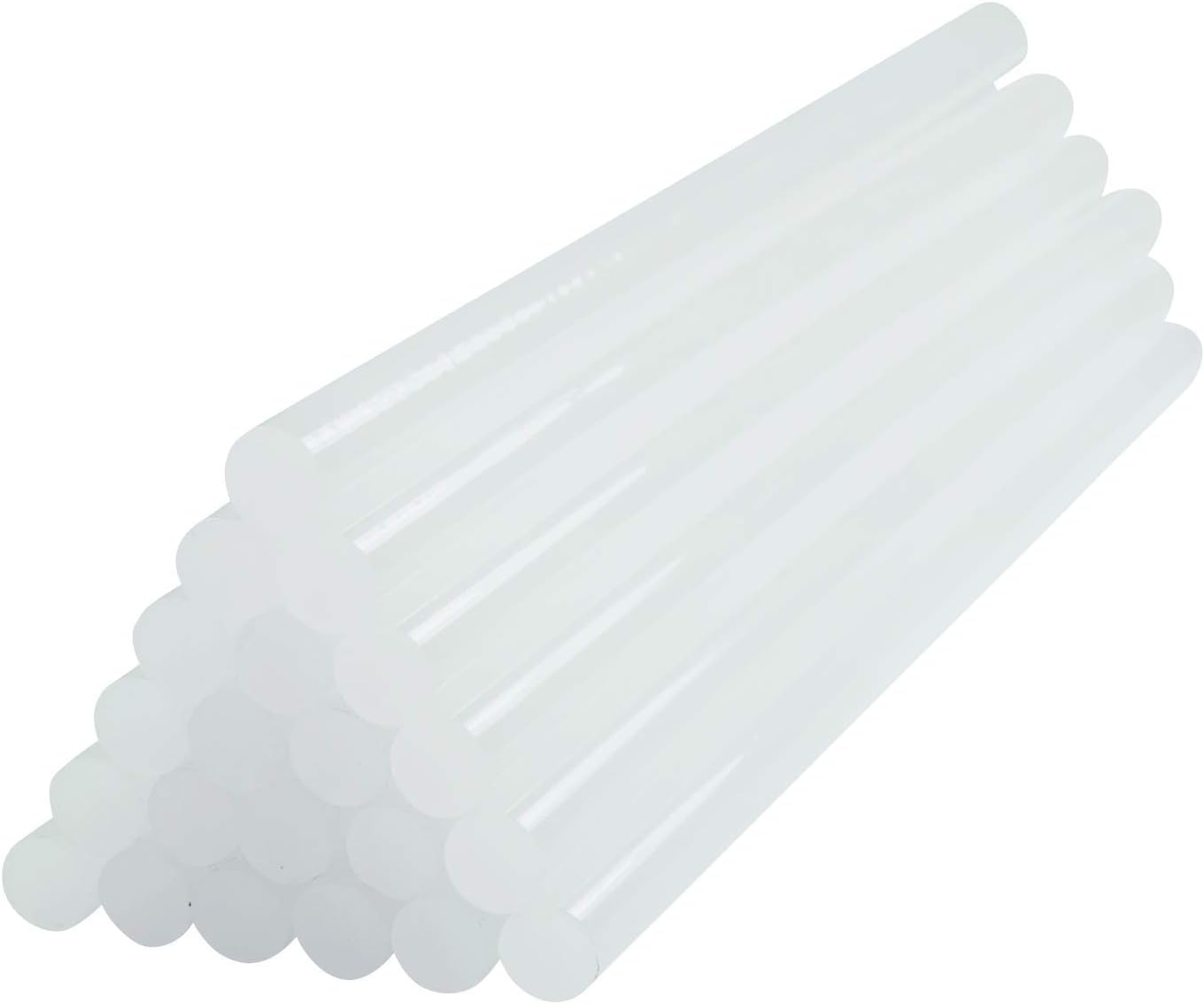 Mercenbon Hot Glue Sticks, 30PCS Hot Clear Melt Glue Adhesive Sticks for Electric Mini Glue Gun, 7mm Diameter x 190MM Long