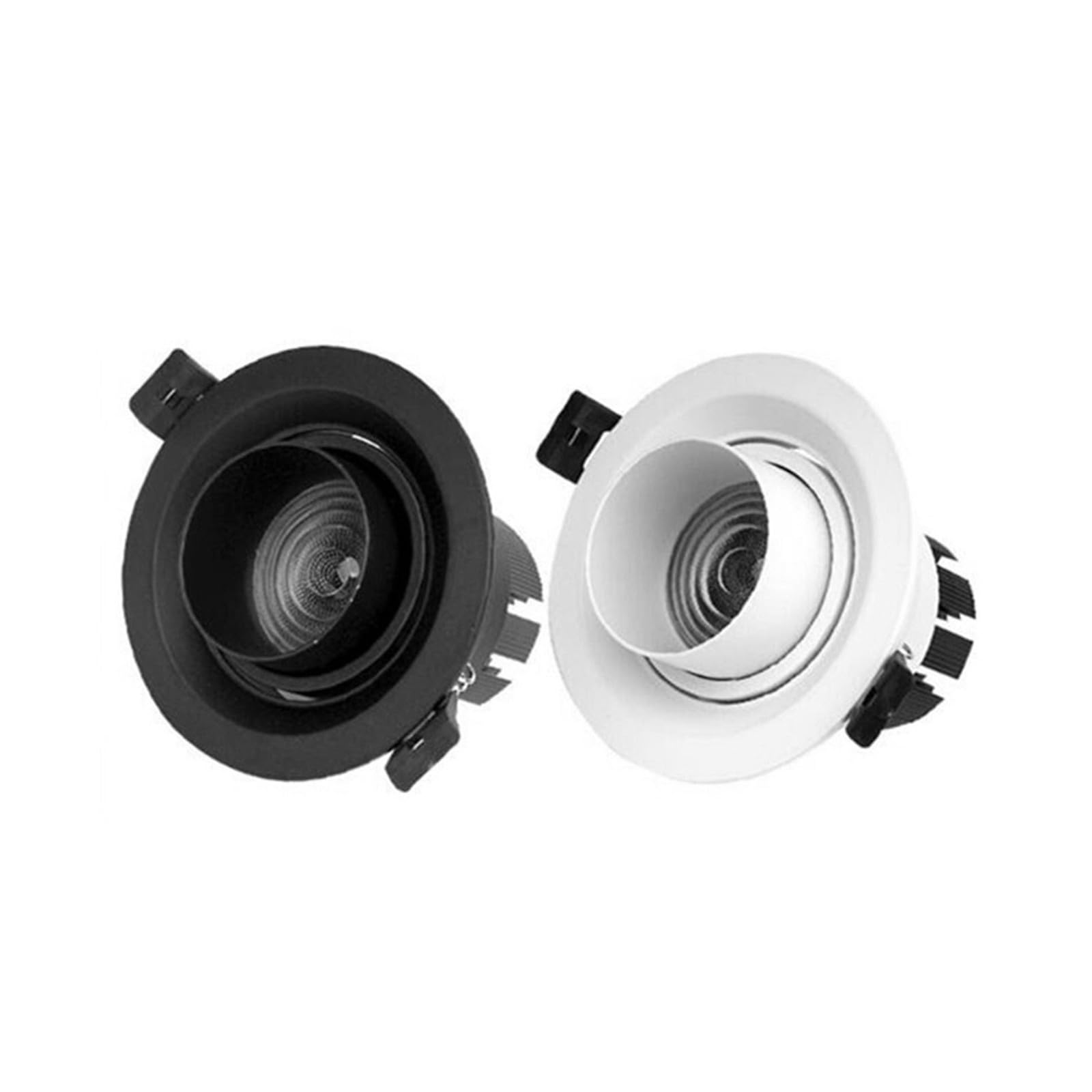 Ściemniana lampa LED Downlight z wbudowanym zoomem i 15-60 stopni COB