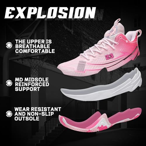 Men Basketball Shoes Anti Slip Breathable Fashionable Outdoor Sports Shoes Training Shoes3