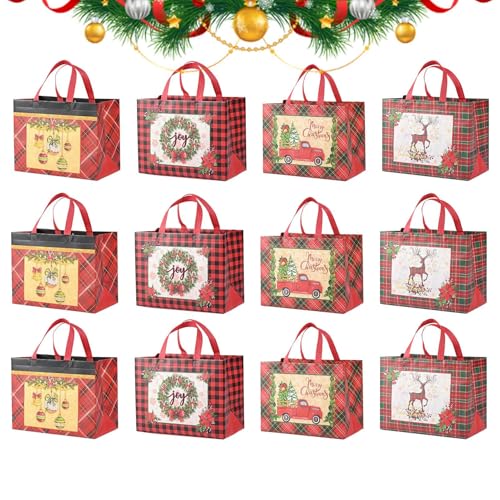 Sacs de Noël réutilisables anti-déchirure pour transporter vos chocolats et bonbons