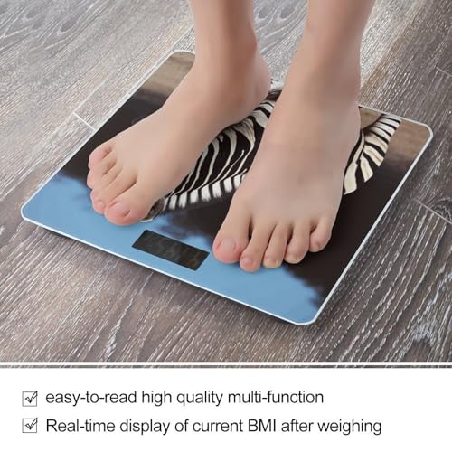 Báscula digital para baño con vidrio templado y pantalla LCD miniatura 5