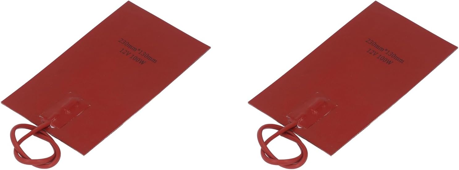 2PCS Fuel Tank Heater Pad Engine Fast Heating Water Proof Silicone Heating Pad Car Oil Pan Electric Heated Pad