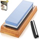 ✅ MEHRZWECKNUTZUNG : Unser professioneller Messerschleifstein ist sehr langlebig und haltbar. Dieser vielseitige Schleifstein kann JEDE KLINGE schärfen, egal ob Küchenmesser, Jagdmesser, Taschenmesser, Scheren, Meißel, Wüsthof-Messer, Klingen, Rasierklingen und sogar eine Axt!