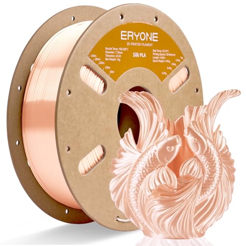 Image of ERYONE Silk PLA Filament for 3D Printer 1.75mm + /- 0.03mm, Shiny Filament 1kg (2.1lbs) /Spool, Apricot