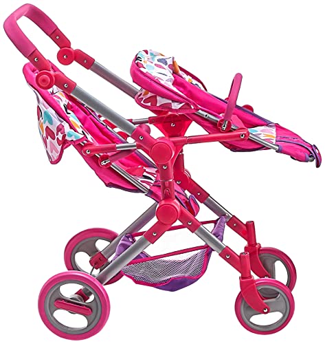 Lissi Modern Twin Baby Doll Stroller #TOP2