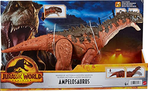 Jurassic World Dominion Massive Action Ampelosaurus Dinosaur Action Figure, Toy With Attack Motion, Plus Downloadable App & Ar #TOP5
