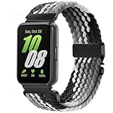 VELULYX bracelet tressée en nylon compatible avec Samsung Galaxy Fit 3, bracelet élastique pour Samsung Galaxy Fit 3 SM-R390 Herren Damen