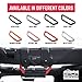 Metal Grab Handles for Jeep Wrangler 4xe, JL, JT, JK, Sport, Sahara, Rubicon and Gladiator 4DR/2DR 2007-2023 GP Grip PRO by GPCA, Foldable Patented, 2 Packs, Firecracker Red