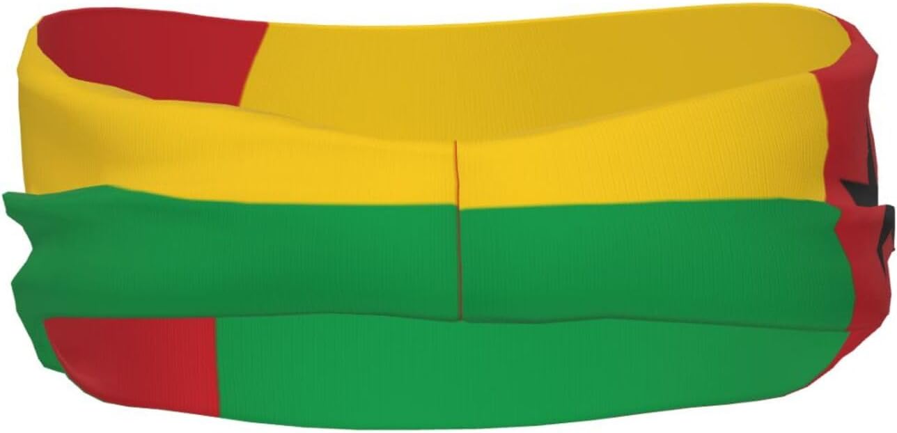 Sports Sweatband Headband Exquisite Flag of Guinea-Bissau Print Breathable Lightweight Foldable Fitness Accessory image 3