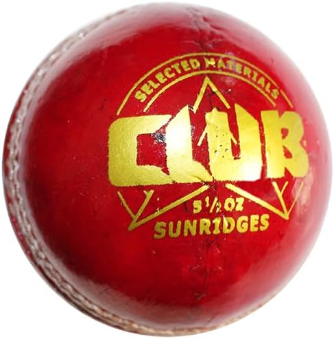 Ss Unisex Adult Cr.Balls0005 Cricket Ball, Red, Standard