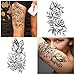 Yazhiji 15 sheets large Sexy waterproof Temporary Tattoos for Men Women Flowers Collection (19X9 CM)
