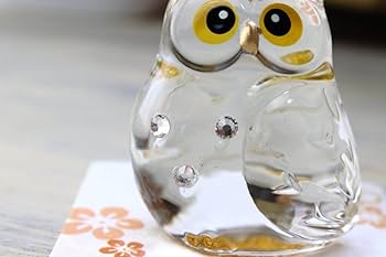 Amazon.co.jp: cerapockke ワーグルフクロウ 金 スワロススキー
