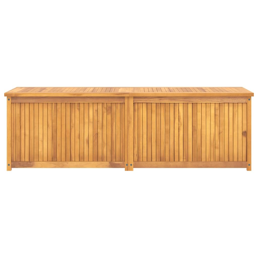Baúl de jardín Madera Maciza de Teca 175x50x55 cm