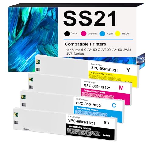 Encre compatible Mimaki CJV150 CJV300 JV150 cartouche SS21 vinyle bâche