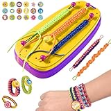 Création Bracelet Simplifiée: Grâce au guide illustré étape par étape, les enfants peuvent réaliser jusqu’à 10 styles de bracelets différents de manière autonome. Ce kit fabrication bracelet est conçu pour être intuitif, permettant aux débutants de maîtriser rapidement le tissage et de libérer leur créativité pour des designs uniques.