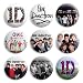One Direction 1D Pinback Buttons Pin Badges 1 Inch (25mm) - Pack of 9