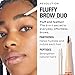 Revolution, Fluffy Brow Filter Duo, 2-in-1 Eyebrow Pencil & Gel, Enhances & Shapes Brows, Vegan & Cruelty Free, Dark Brown, 1 piece