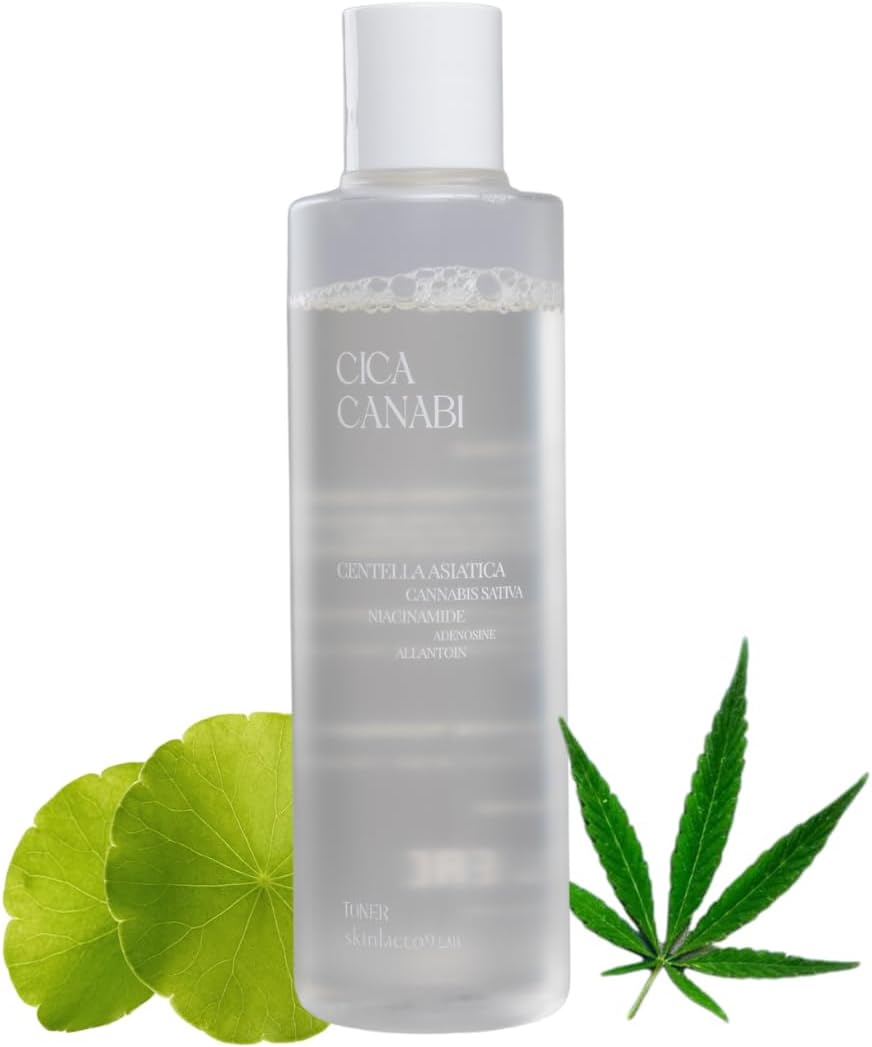 CICA CANABI Acne-Calming & Redness-Relief Toner (6.76 fl oz) with Fermented CICA & Hemp Root for Sensitive, Oily & Combination Skin
