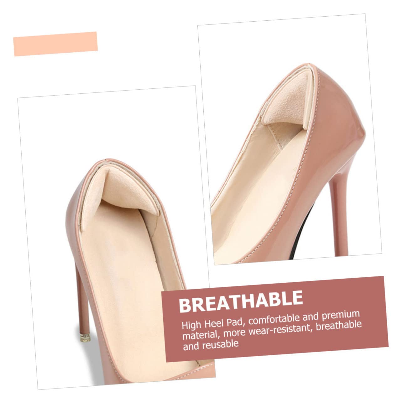 Healeved 30paare Fersenschutzpolster Für High Heels Selbstklebende Fersenpolster Für Damen Und Herren Und Langlebig Gegen Blasen Und Druckstellen Schwarz Und Hautfarbe