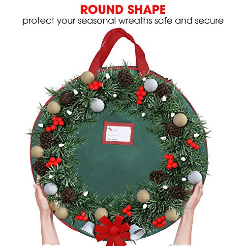 Primode Christmas Wreath Storage Bag 36" Handles Made of Durable 600D