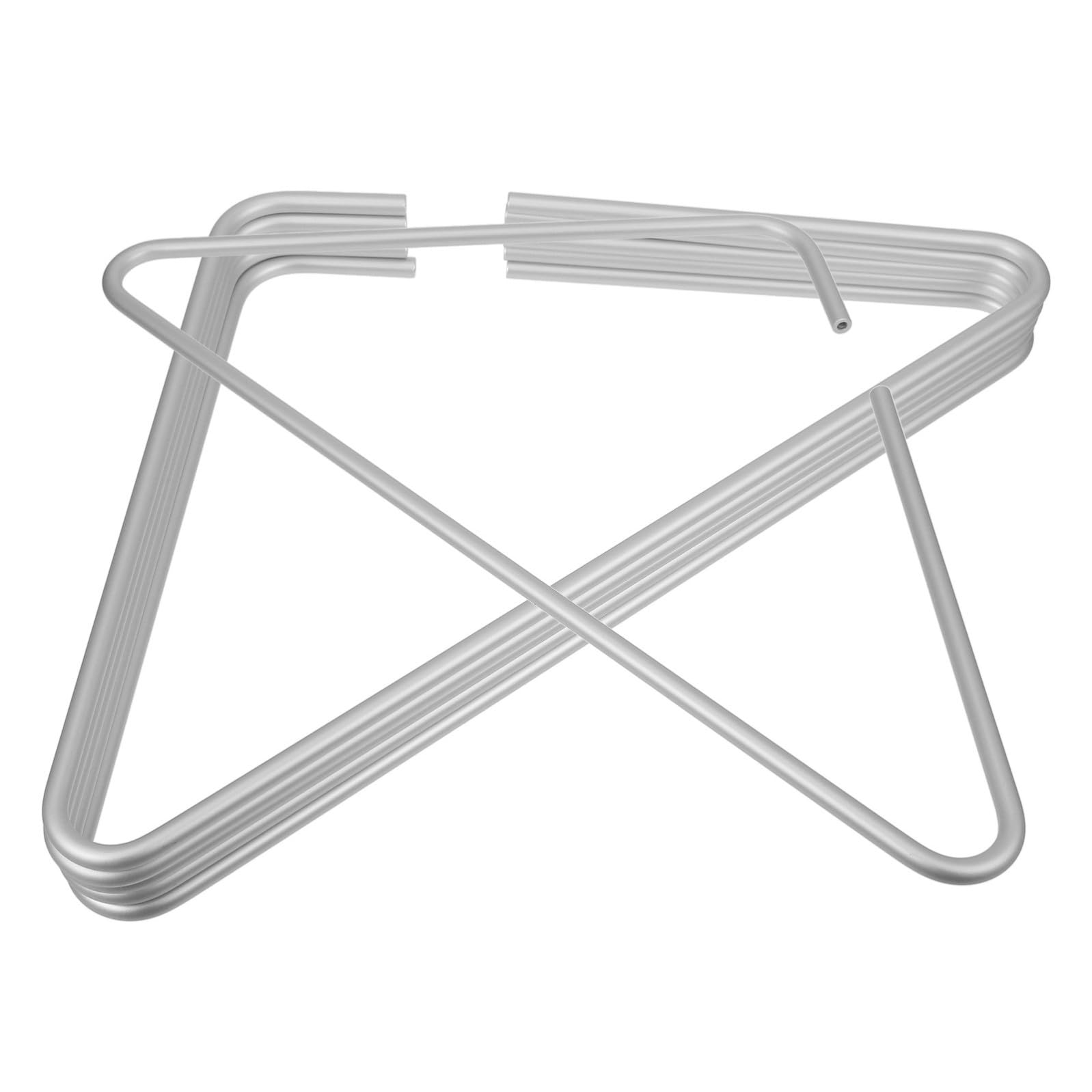 Generico Set da 5 Grucce Solide in Lega di Alluminio Argento per Giacche e Completi Resistenza a Usura e Design Salvaspazio per Armadi Moderni