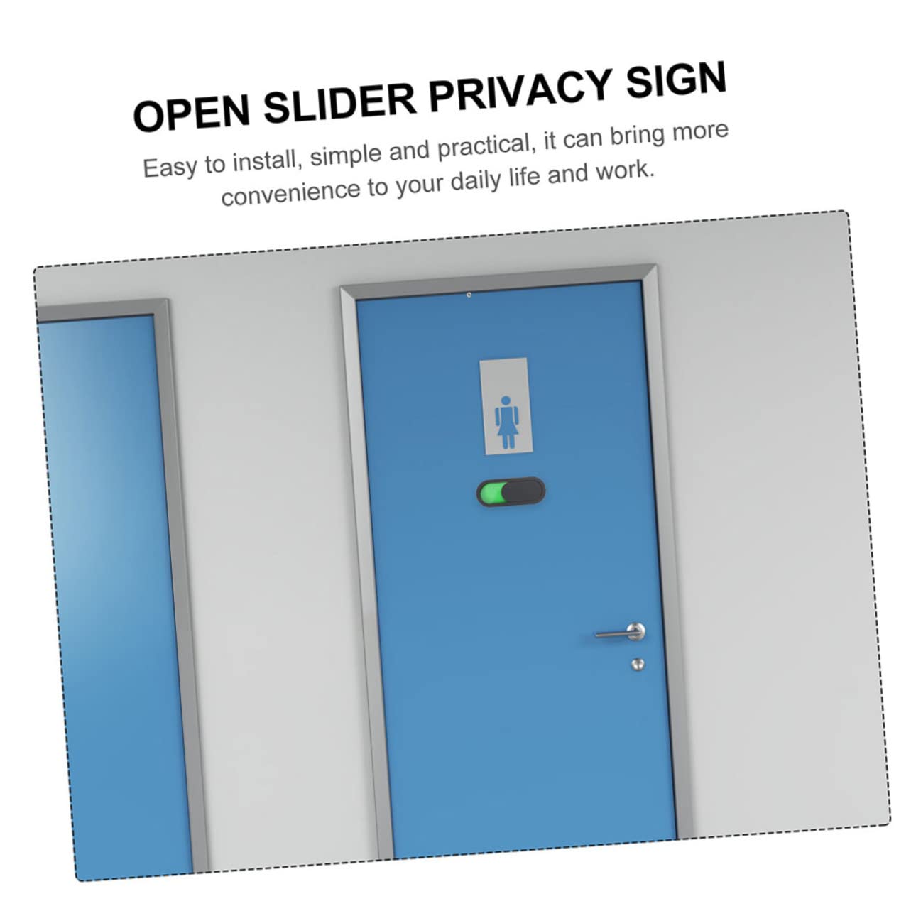 2 Cartelli Scorrevoli Per Porta Non Disturbare / Libero / Occupato - Adesivi Acrilici 10x4 Cm Per Ufficio, Toilette, WC E Camere - 4 Pezzi