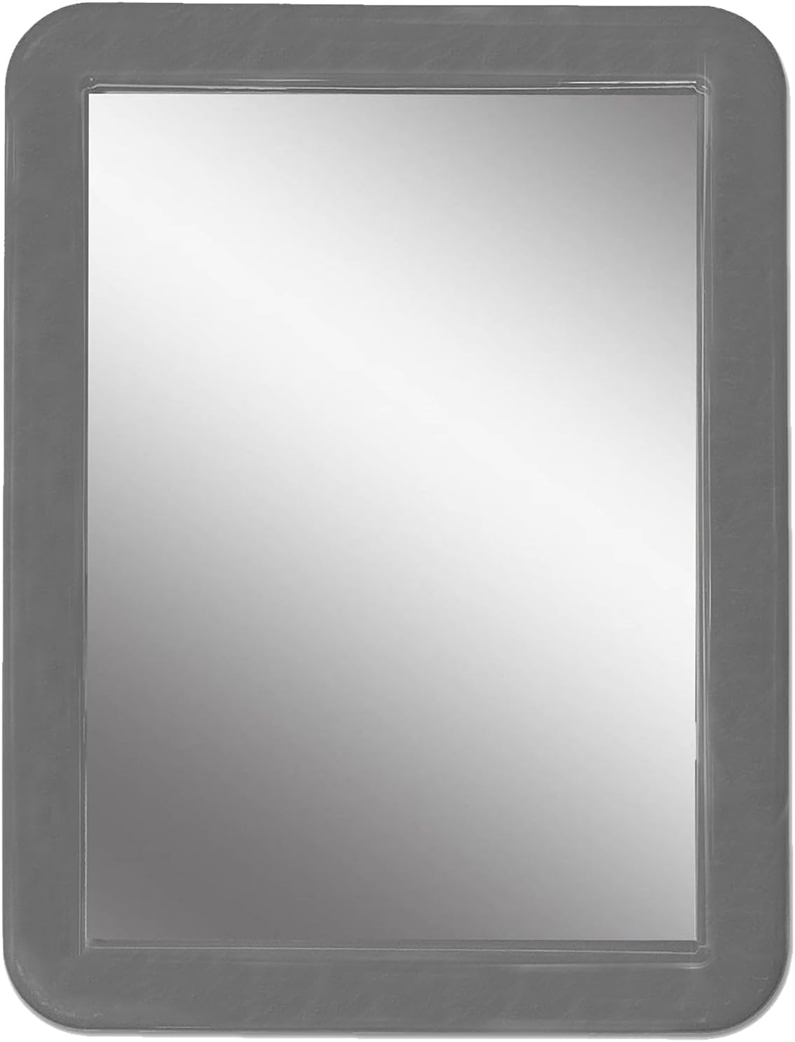 Locker Mirror Magnetic for Boys or Girls Locker, Gray 5" x 7" - Real Glass Magnetic Mirror for School Locker, Office, Home