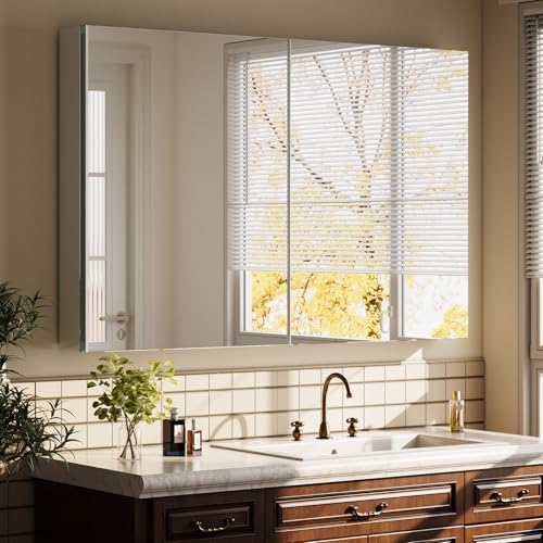 VETROVUE Double-Sided Mirror Medicine Cabinet