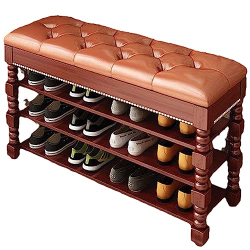 Banc de rangement compact organiseur entrée et siège coussin - 2