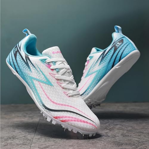 Chaussures athlétisme 8 pointes course de sprint saut mi-distance
