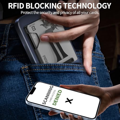 Magnetic Phone Wallet Compatible with Apple MagSafe - Metal Card Holder with AirTag Holder, RFID Blocking & Money Clip Mag Safe Wallet for iPhone 16 15 14 13 12 Pro Max/Pro/Plus/Mini, Red4