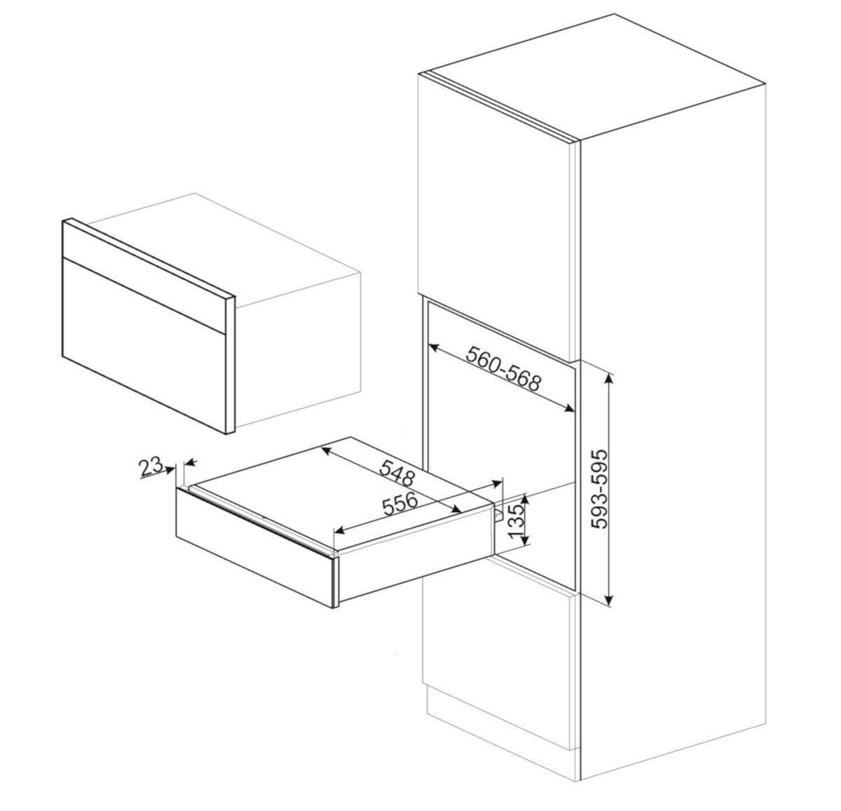 SMEG; Tiroir chauffant (CPR915N)