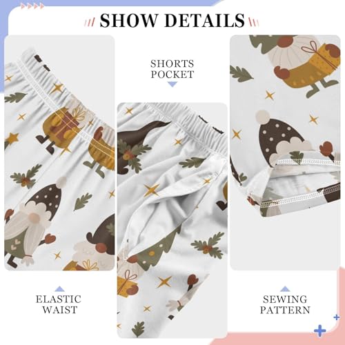 Gnome and Star Boys Long Pants Soft Trousers Elastic Waist Kids Lounge Bottoms with Pockets S-XL4