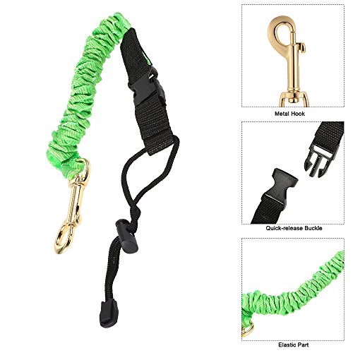 DECDEAL : Elastic Paddle Leash Kayak Canoa Segurança Vara de Pesca Barcos a Remos Coiled Cordão Tie