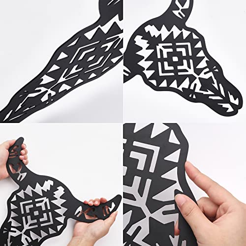 ORIGACH-Black-Metal-Western-Cow-Skull-Art-Decor-Cool-Wall-Hanging-Western-Rustic-Metal-Bull-Head-Wall-Sculptures-Decor-for-Living-Room-Bedroom-Kitchen-Garden-Gift-Idea-12-inch ORIGACH Black Metal Western Cow Skull Art Decor Cool Wall Hanging Western Rustic Metal Bull Head Wall Sculptures Decor for Living Room Bedroom Kitchen Garden Gift Idea 12 inch