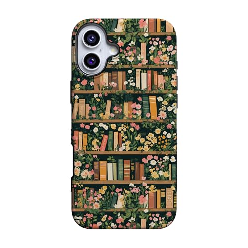 Casely iPhone 16 Plus Case | Book Nook | Floral Library | Bold Protective Design | Compatible with MagSafe by Casely - Used condition - US$29.68