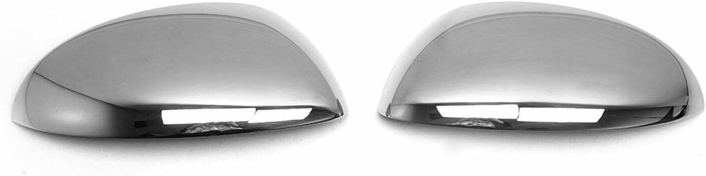 OMAC Side Mirror Cover Caps Fits Nissan Juke 2011-2014 Stainless Steel Silver 2 Pcs