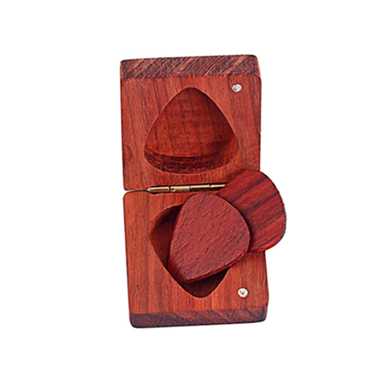 VICASKY 3piezas Caja De Almacenamiento para Púas De Guitarra Púas Estuche Práctico y Accesible para Guitarristas Protección y Estilo Color Rojo Oscuro