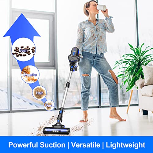 Inse Cordless Vacuum Cleaner, 6-In-1Rechargeable Stick Vacuum, Powerful Vacuum Cleaner With 2200Mah Battery Up To 45Mins Runtime, Versatile Quiet Lightweight Vacuum For Hard Floor Pet Hair Home Car #TOP1