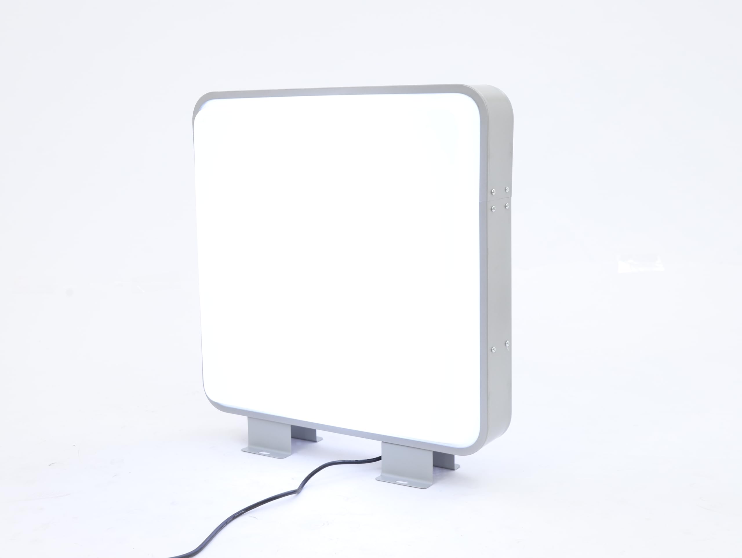 Light Box - Scatola luminosa a LED su entrambi i lati, 220 V, 10 W, 50 x 50 cm, impermeabile IP65, visibilità su entrambi i lati, supporto stabile, montaggio a parete, efficiente dal punto di vista