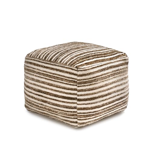 Handmade Brown Pouf Ottoman