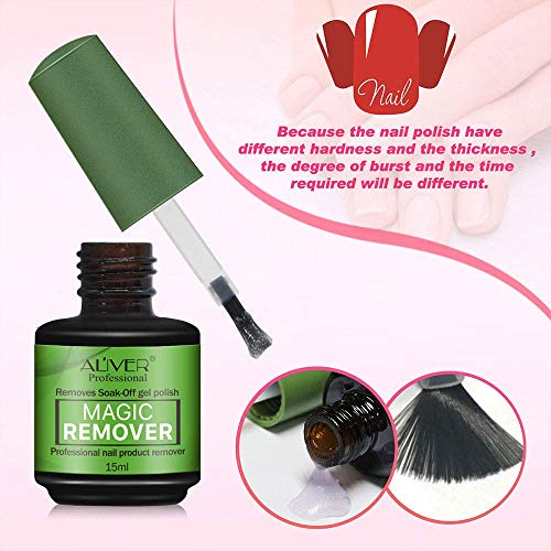 Foto von Magischer Nagellackentferner, professioneller Nagellackentferner Soak Off Magic Remover Entfernen Sie schnell und einfach Gel-Nagellack in 3-5 Minuten (1 Pack)