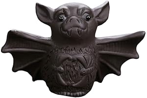 SEWACC Bat Tea Pet, Halloween Bat Figurines Decoration