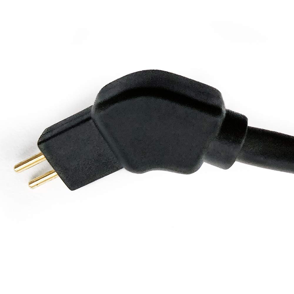 HL1010 In-Ear Kopfhörer, dynamischer Treiber bassverstärkt, ergonomische Bauform mit 2-Pin-Wechselkabel und verschiedenen Domes - Schwarz