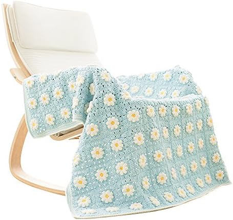 HiCat Crochet Kit Cotton Yarn Material DIY Tool Set With Pattern for -Flower Daisy Crochet Blanket