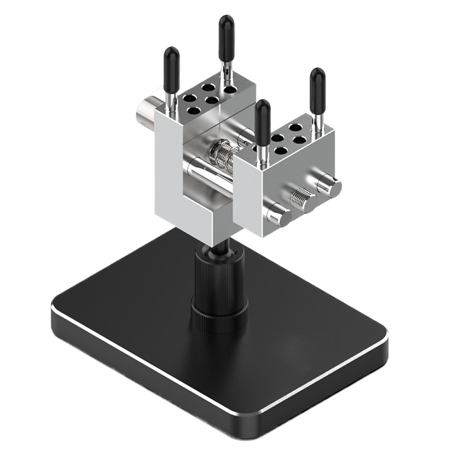 2-in-1 Mini Tischschraubstock für Modellbau - Tragbarer Hand-Schraubstock für Präzisionsarbeiten - Abnehmbarer Mini-Halter fürGundam, Basteln & Schmuck - Modellbauwerkzeug Zubehör