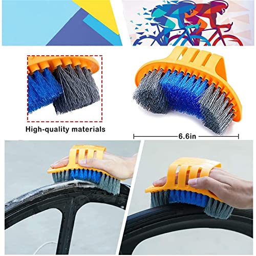 Bike Cleaning Kit (9pcs), Including Chain Cleaner for