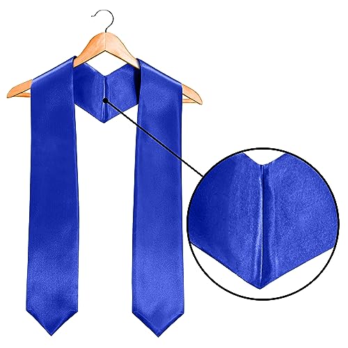 Image of Plain Graduation Stole Sash 60 Inch Unisex Adults Solid